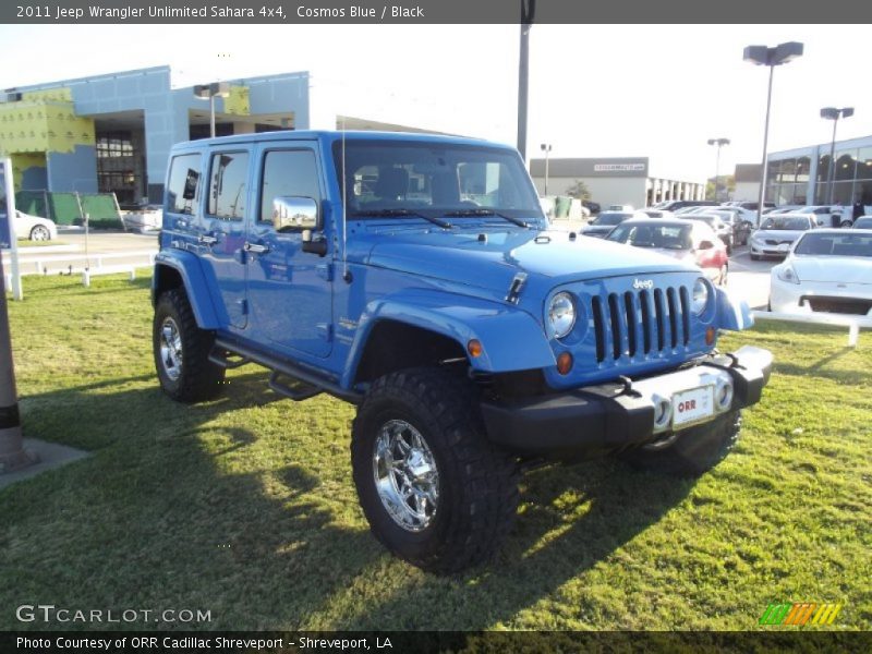 Cosmos Blue / Black 2011 Jeep Wrangler Unlimited Sahara 4x4