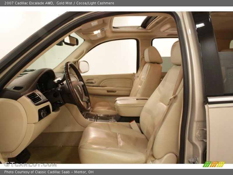 Gold Mist / Cocoa/Light Cashmere 2007 Cadillac Escalade AWD