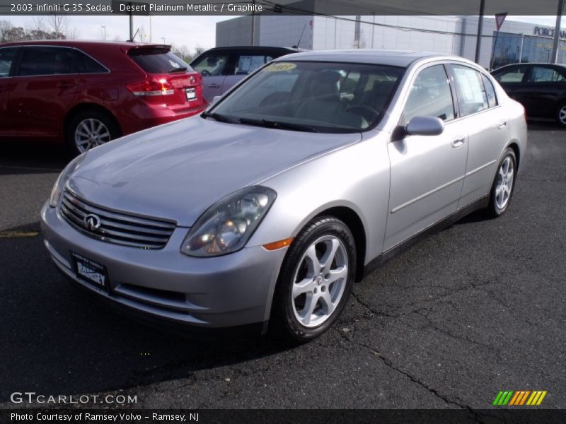 Desert Platinum Metallic / Graphite 2003 Infiniti G 35 Sedan