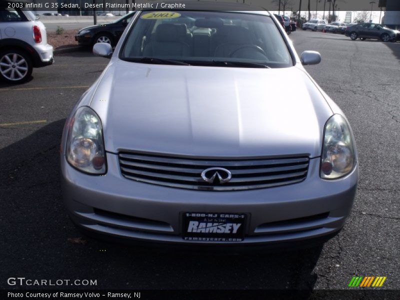 Desert Platinum Metallic / Graphite 2003 Infiniti G 35 Sedan