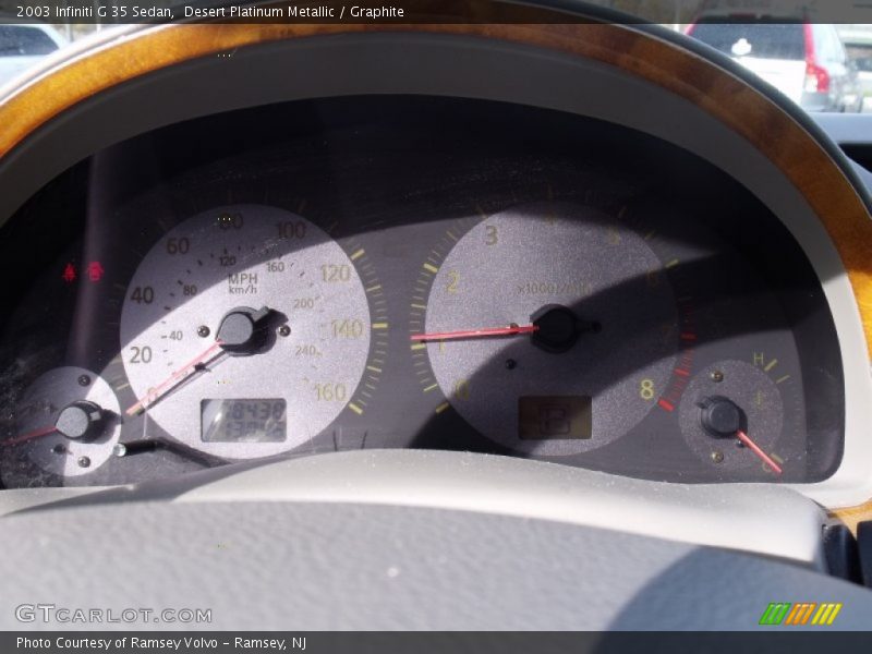Desert Platinum Metallic / Graphite 2003 Infiniti G 35 Sedan