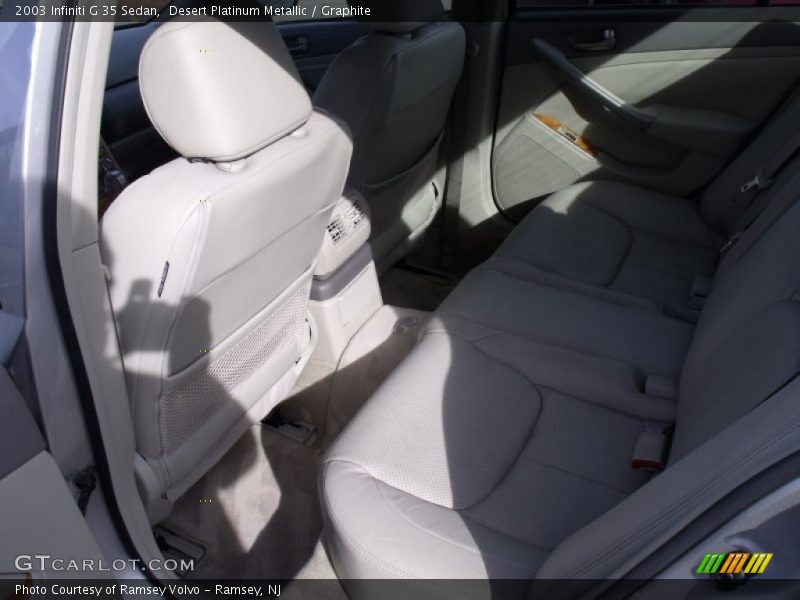 Desert Platinum Metallic / Graphite 2003 Infiniti G 35 Sedan