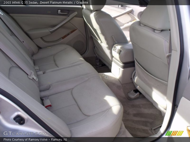 Desert Platinum Metallic / Graphite 2003 Infiniti G 35 Sedan
