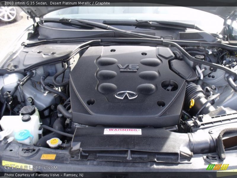 Desert Platinum Metallic / Graphite 2003 Infiniti G 35 Sedan