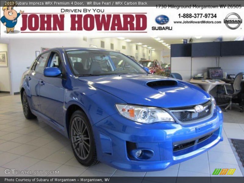 WR Blue Pearl / WRX Carbon Black 2013 Subaru Impreza WRX Premium 4 Door