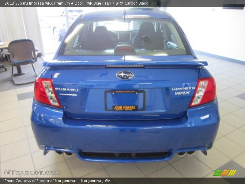 WR Blue Pearl / WRX Carbon Black 2013 Subaru Impreza WRX Premium 4 Door