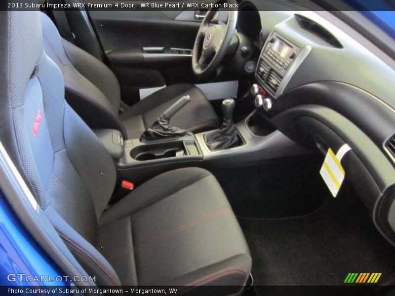  2013 Impreza WRX Premium 4 Door WRX Carbon Black Interior