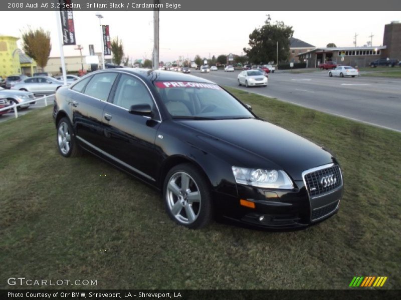 Brilliant Black / Cardamom Beige 2008 Audi A6 3.2 Sedan