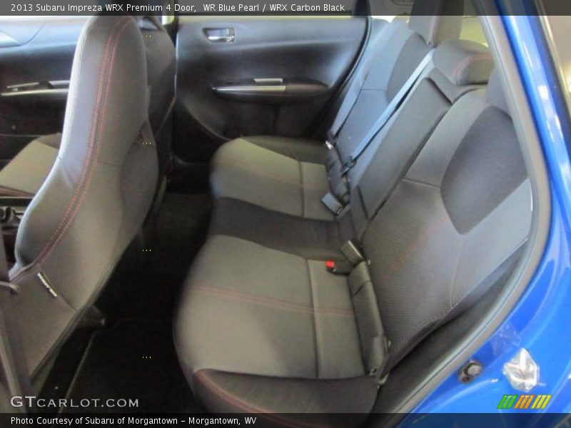 Rear Seat of 2013 Impreza WRX Premium 4 Door
