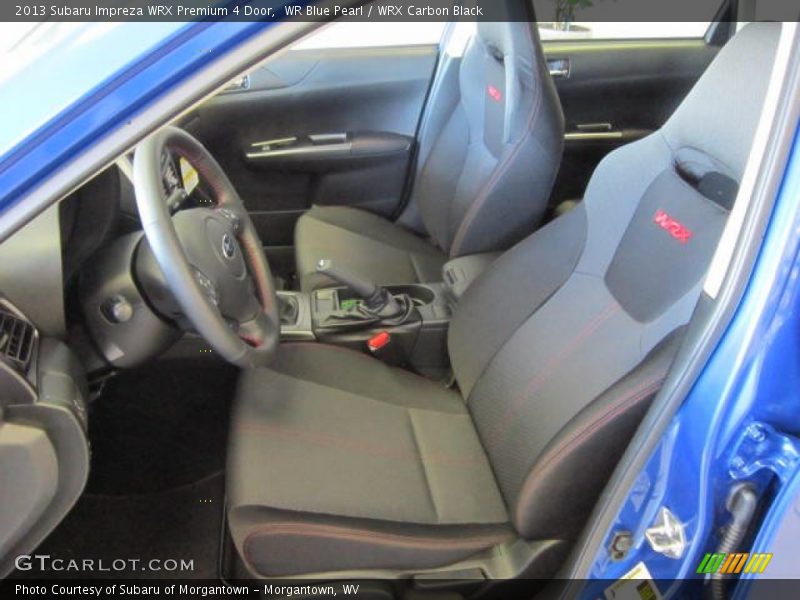 Front Seat of 2013 Impreza WRX Premium 4 Door