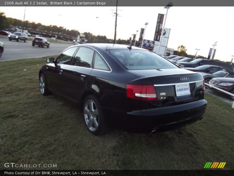 Brilliant Black / Cardamom Beige 2008 Audi A6 3.2 Sedan