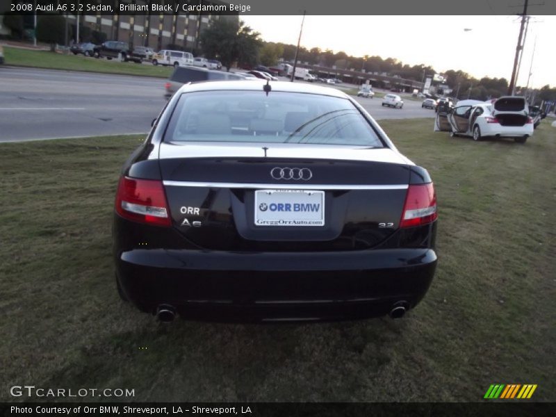 Brilliant Black / Cardamom Beige 2008 Audi A6 3.2 Sedan