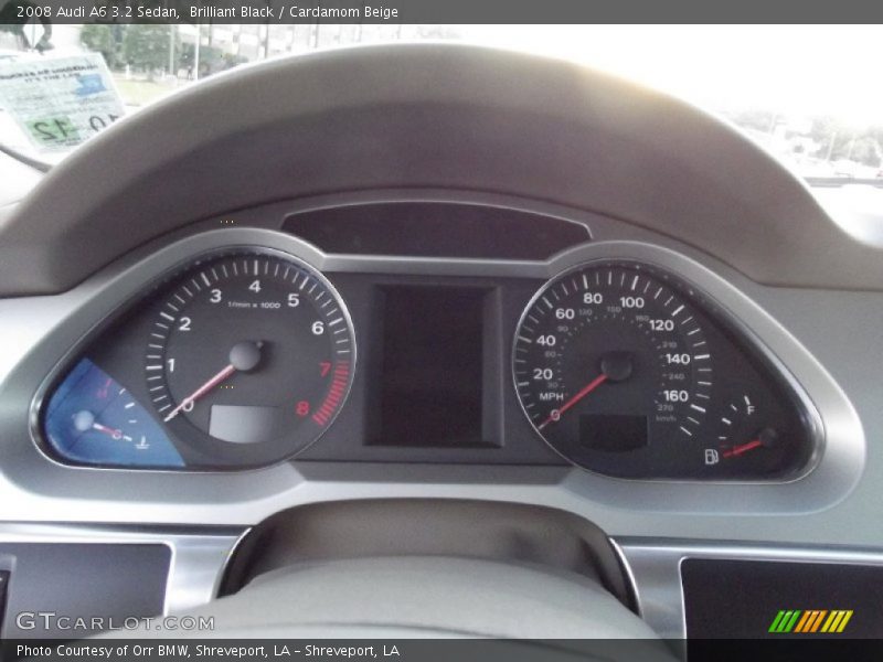 Brilliant Black / Cardamom Beige 2008 Audi A6 3.2 Sedan