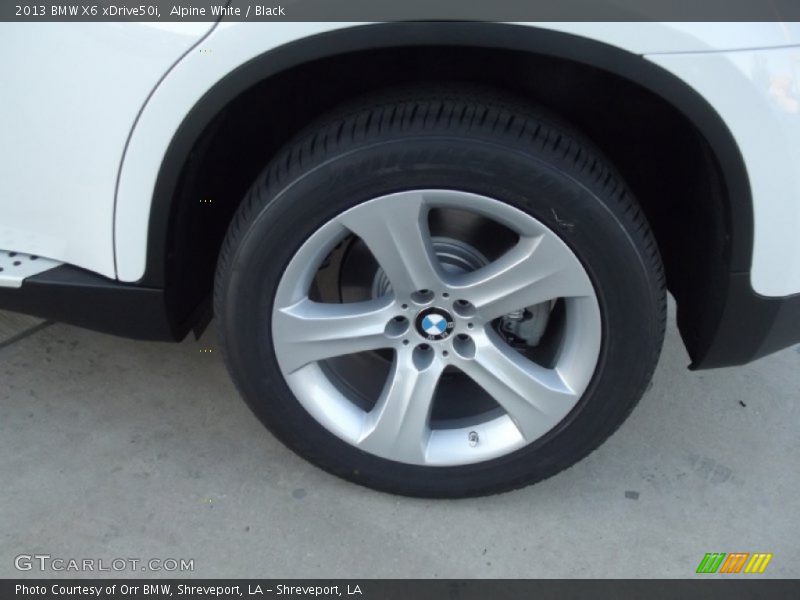 Alpine White / Black 2013 BMW X6 xDrive50i
