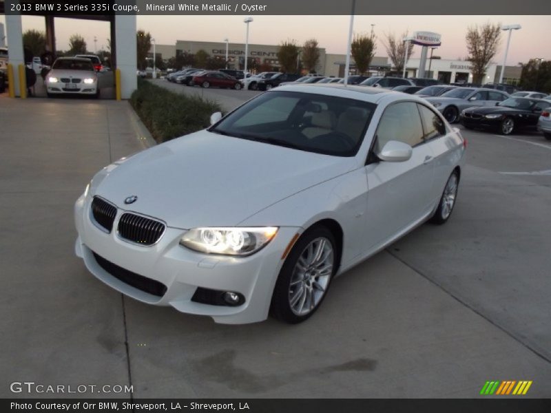 Mineral White Metallic / Oyster 2013 BMW 3 Series 335i Coupe