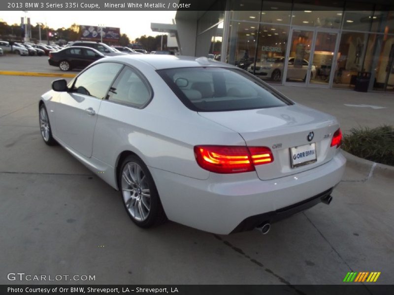 Mineral White Metallic / Oyster 2013 BMW 3 Series 335i Coupe