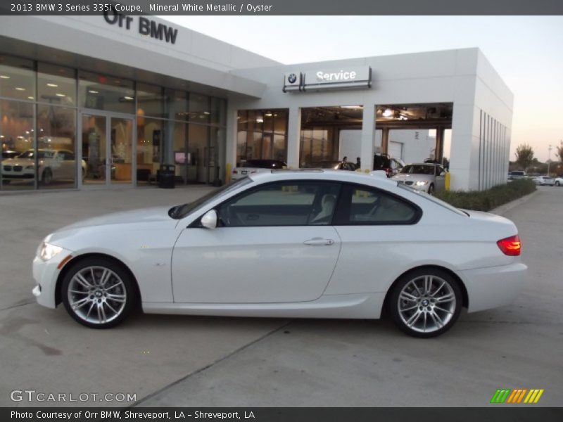 Mineral White Metallic / Oyster 2013 BMW 3 Series 335i Coupe