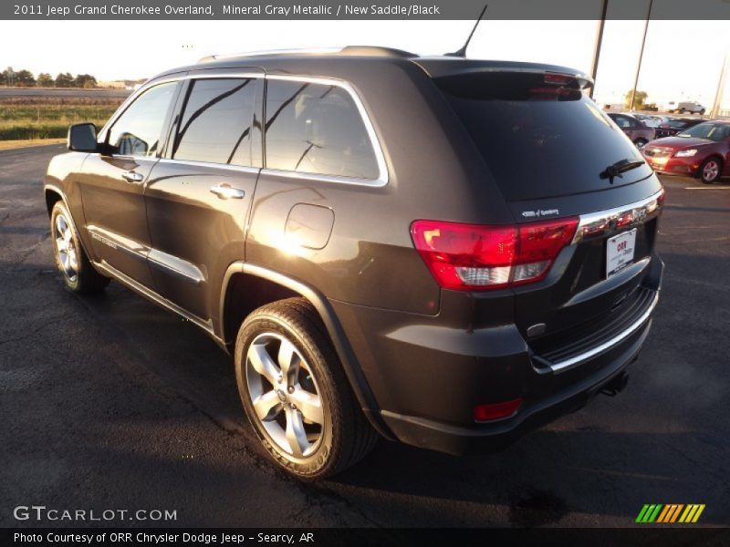 Mineral Gray Metallic / New Saddle/Black 2011 Jeep Grand Cherokee Overland
