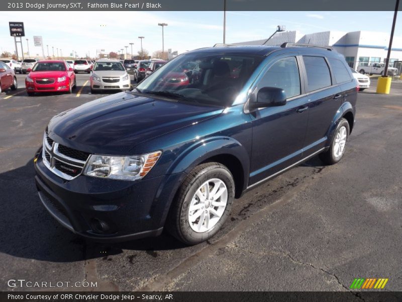 Fathom Blue Pearl / Black 2013 Dodge Journey SXT