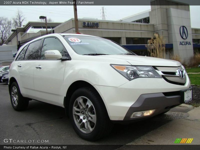 Aspen White Pearl / Parchment 2007 Acura MDX Technology