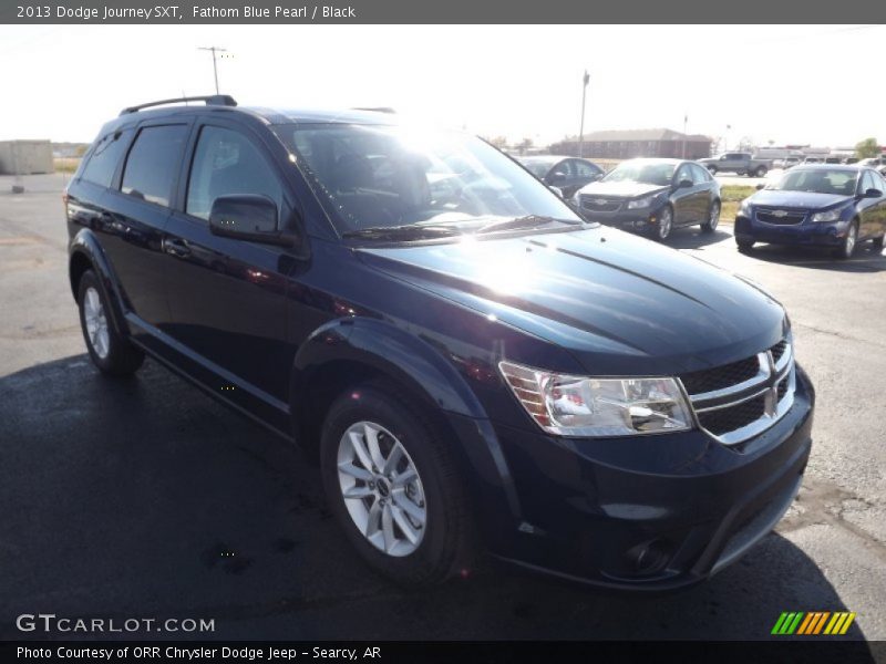 Fathom Blue Pearl / Black 2013 Dodge Journey SXT