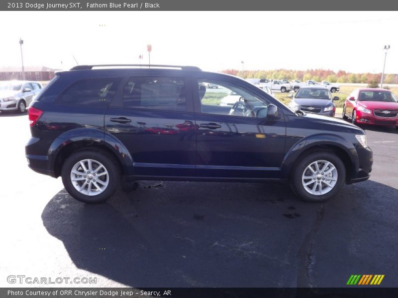 Fathom Blue Pearl / Black 2013 Dodge Journey SXT