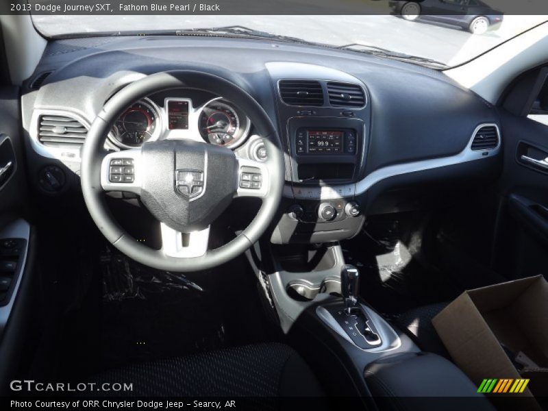 Fathom Blue Pearl / Black 2013 Dodge Journey SXT