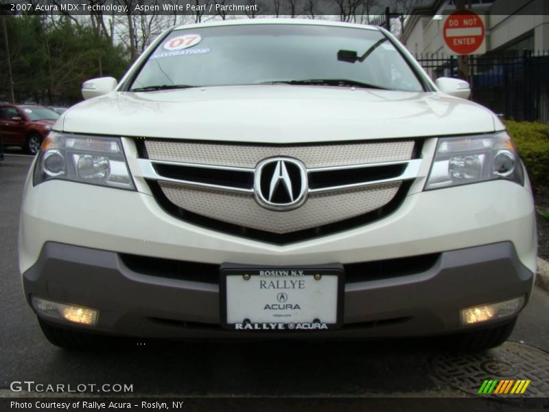 Aspen White Pearl / Parchment 2007 Acura MDX Technology