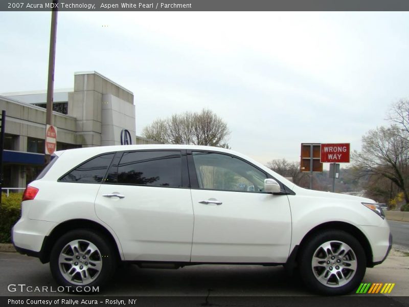 Aspen White Pearl / Parchment 2007 Acura MDX Technology