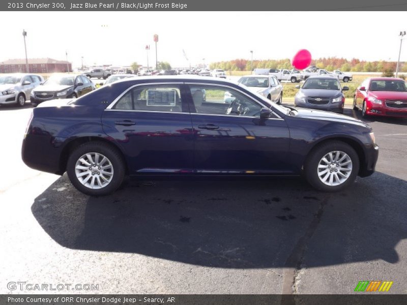 Jazz Blue Pearl / Black/Light Frost Beige 2013 Chrysler 300