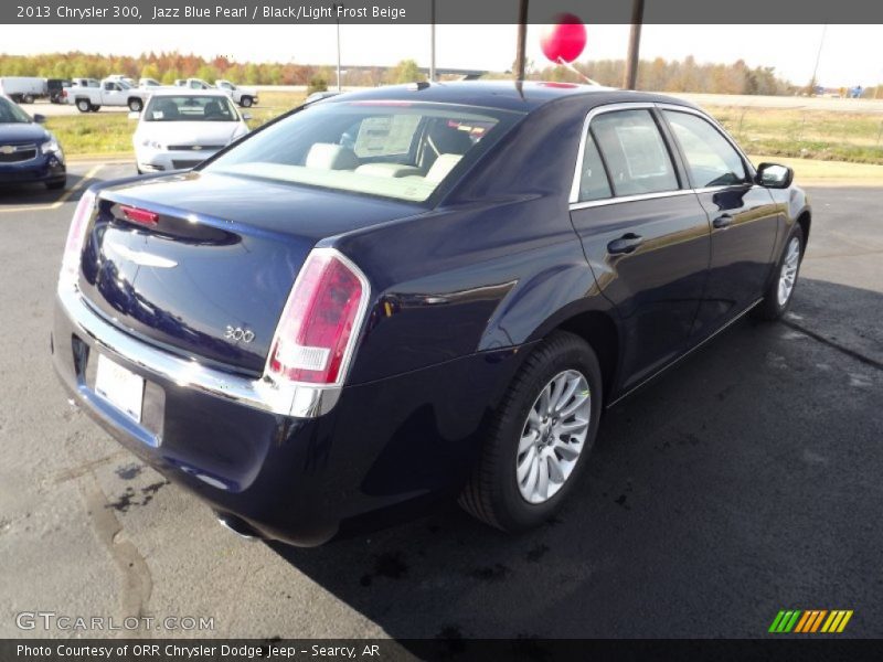 Jazz Blue Pearl / Black/Light Frost Beige 2013 Chrysler 300