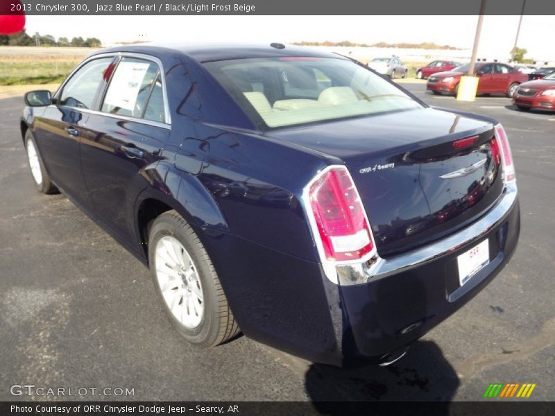 Jazz Blue Pearl / Black/Light Frost Beige 2013 Chrysler 300