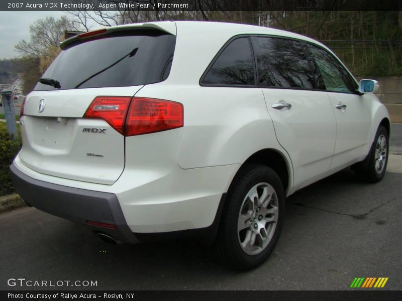 Aspen White Pearl / Parchment 2007 Acura MDX Technology