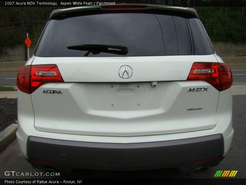 Aspen White Pearl / Parchment 2007 Acura MDX Technology