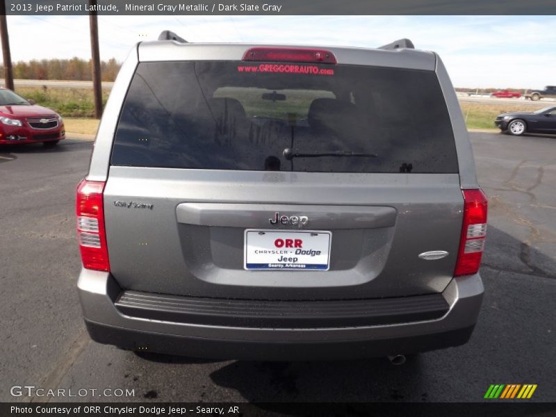 Mineral Gray Metallic / Dark Slate Gray 2013 Jeep Patriot Latitude