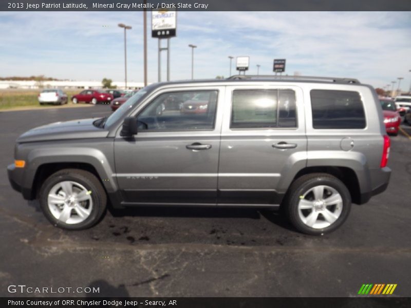Mineral Gray Metallic / Dark Slate Gray 2013 Jeep Patriot Latitude