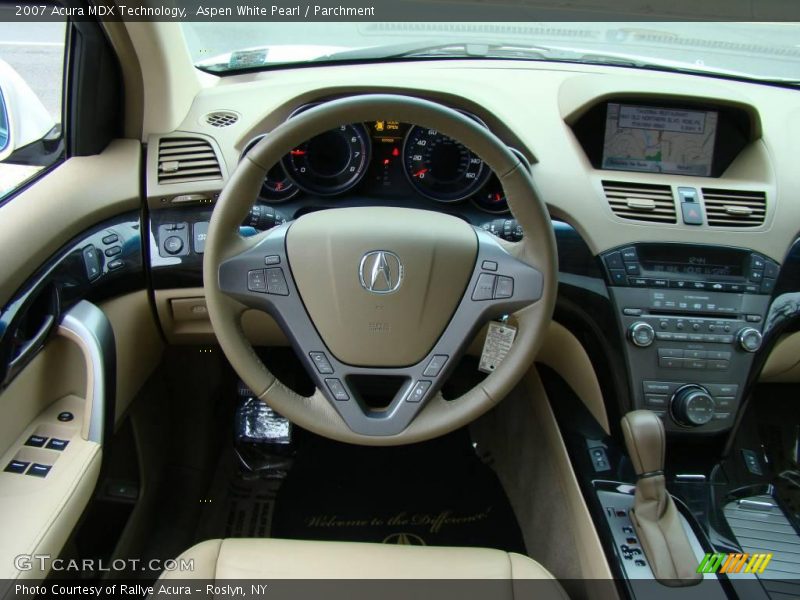 Aspen White Pearl / Parchment 2007 Acura MDX Technology