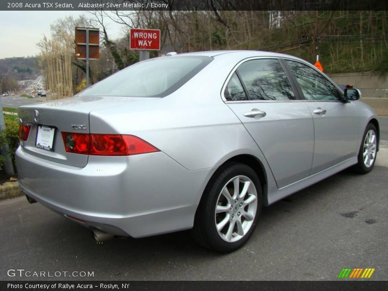 Alabaster Silver Metallic / Ebony 2008 Acura TSX Sedan