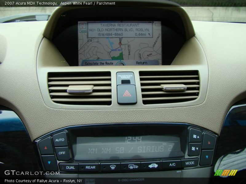 Aspen White Pearl / Parchment 2007 Acura MDX Technology