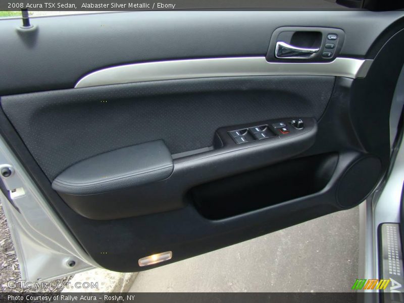 Alabaster Silver Metallic / Ebony 2008 Acura TSX Sedan