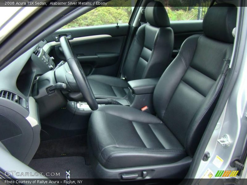 Alabaster Silver Metallic / Ebony 2008 Acura TSX Sedan