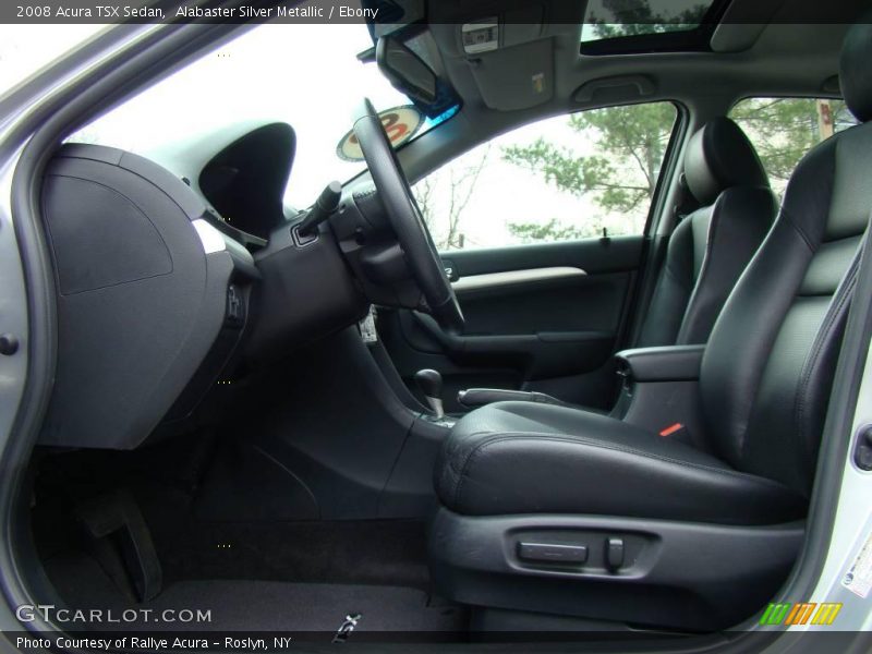 Alabaster Silver Metallic / Ebony 2008 Acura TSX Sedan