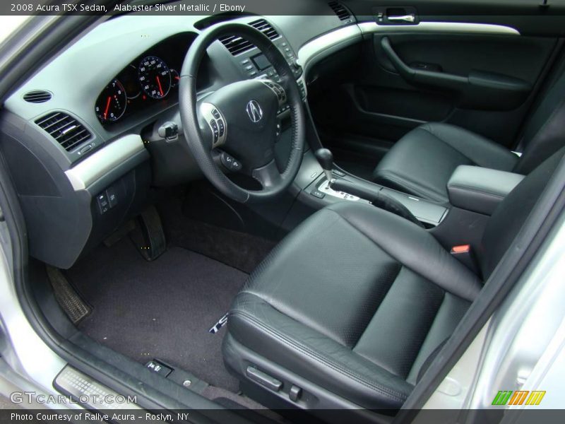 Alabaster Silver Metallic / Ebony 2008 Acura TSX Sedan