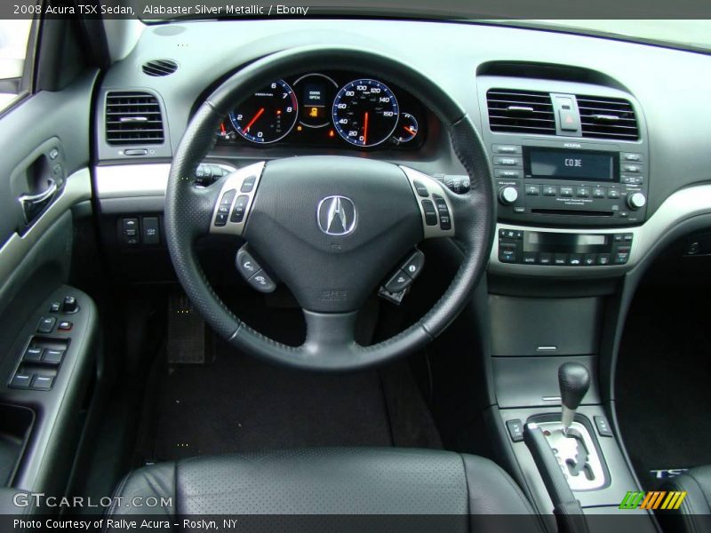 Alabaster Silver Metallic / Ebony 2008 Acura TSX Sedan