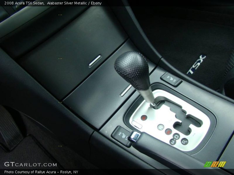 Alabaster Silver Metallic / Ebony 2008 Acura TSX Sedan