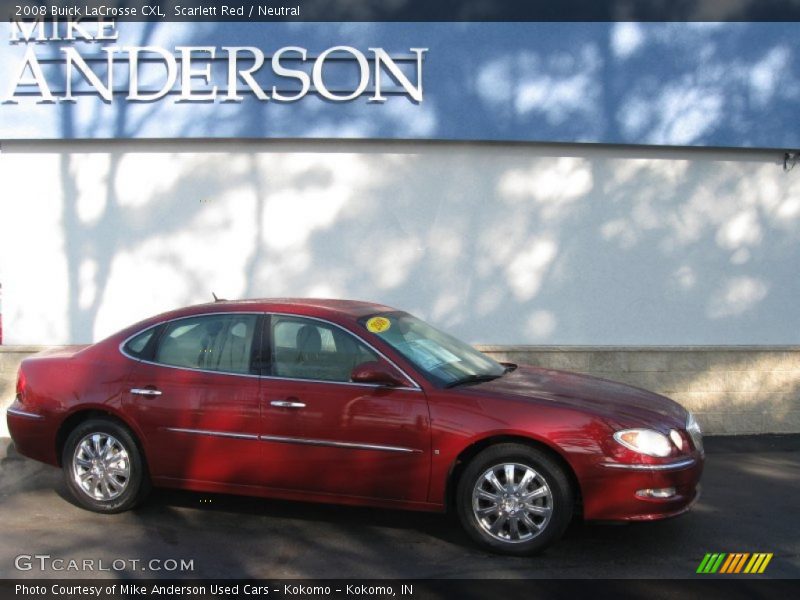 Scarlett Red / Neutral 2008 Buick LaCrosse CXL