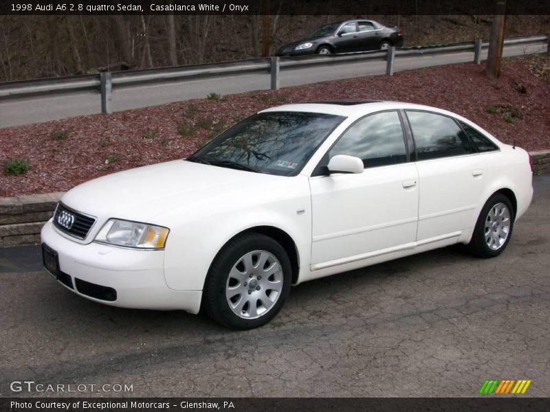 Casablanca White / Onyx 1998 Audi A6 2.8 quattro Sedan