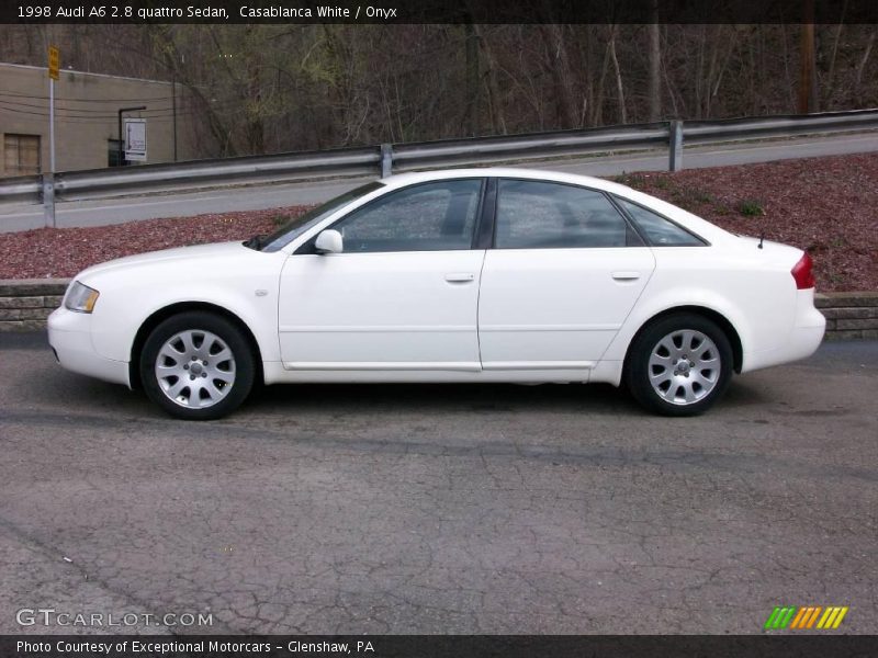 Casablanca White / Onyx 1998 Audi A6 2.8 quattro Sedan