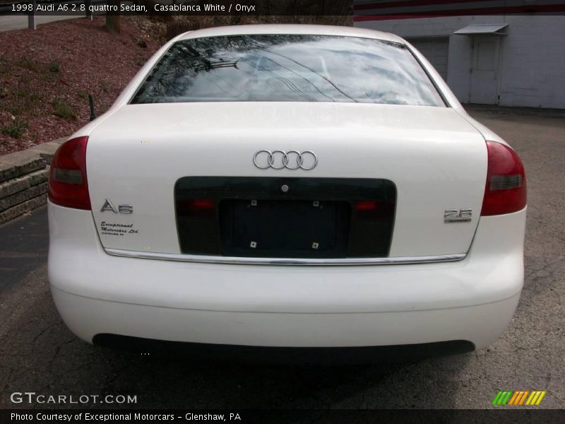 Casablanca White / Onyx 1998 Audi A6 2.8 quattro Sedan