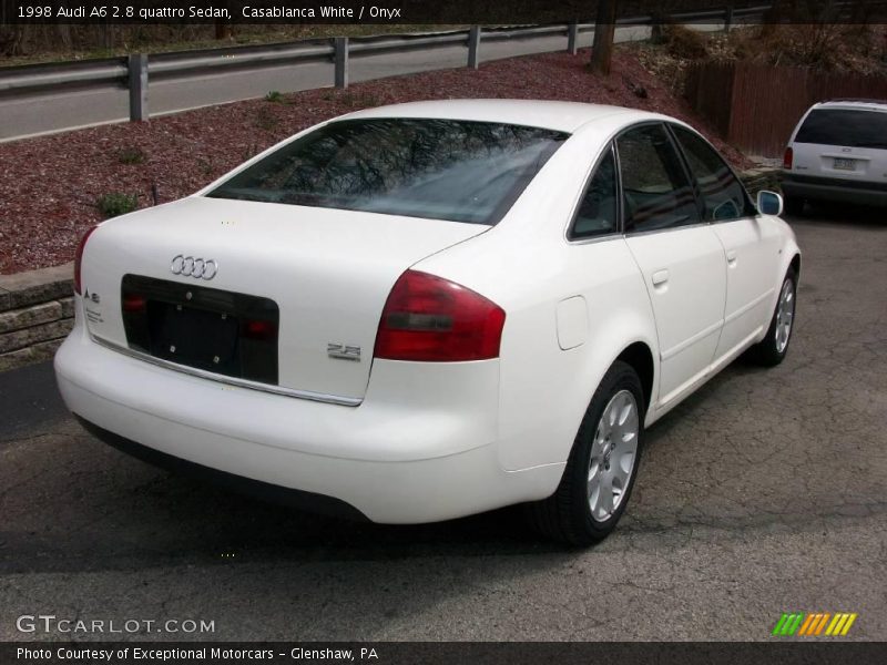 Casablanca White / Onyx 1998 Audi A6 2.8 quattro Sedan